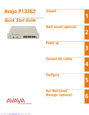 Avaya P133G2 Quick Start Manual