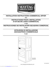 Maytag MLG24PDAGW3 Installation Instructions Manual