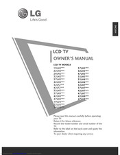 LG 26LH20R-TA/LA Owner's Manual