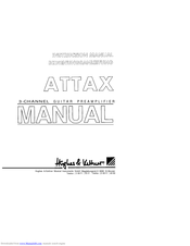 Hughes & Kettner ATTAX Instruction Manual