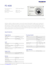 Olympus FE-4030 Specifications