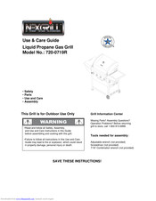 Nexgrill 720-0719R Use & Care Manual