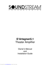 Soundstream D'Artagnan5.1 Owner's Manual And Installation Manual