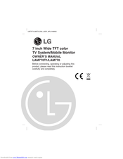 LG LAM770T1 Owner's Manual