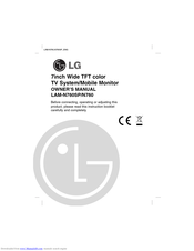 LG LAMN760SP Owner's Manual