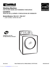Kenmore 796.4884 Series Use & Care Manual And Installation Instructions