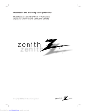 Zenith XBS448 Installation And Operating Manual, Warranty