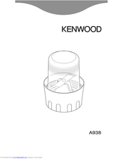 Kenwood A938 User Manual