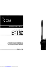 ICOM IC-T8A Instruction Manual