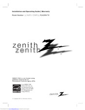 Zenith Z42P3 and Installation And Operating Manual