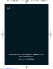 Kompernass KH 2349 Operating Instructions Manual