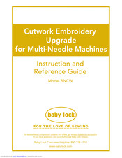 Baby Lock BNCW Instruction And Reference Manual