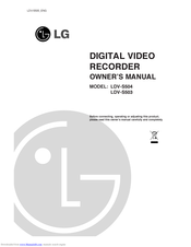 LG LDV-S503 Owner's Manual