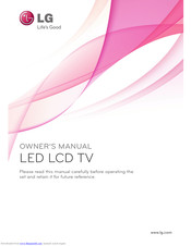 LG LED LCD TV Owner's Manual