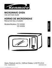 Kenmore 721.63352 Use And Care Manual