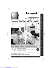 PANASONIC Omnivision PV-C2023 Operating Instructions Manual