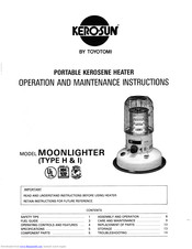 Kero-Sun Moonlighter Operation And Maintenance Instructions