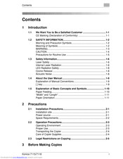 Konica Minolta 7115 Operating Instructions Manual