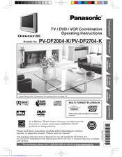 PANASONIC PV-DF2004-K Operating Instructions Manual