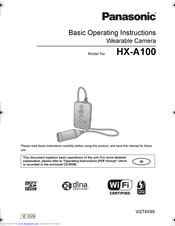 PANASONIC HX-A100GN Basic Operating Instructions Manual