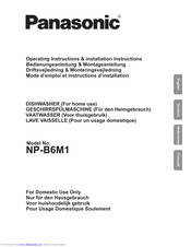 PANASONIC NP-B6M1 Operating Instructions & Installation Instructions