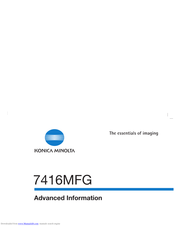 Konica Minolta 7416MFG Advanced Information