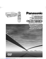 PANASONIC CN-DV1800EN Operating Instructions Manual