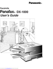 PANASONIC DX 1000 - PanaFax B/W Laser Printer User Manual