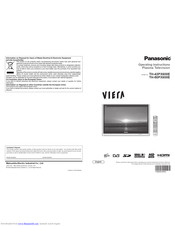 PANASONIC Viera TH-50PX600E Operating Instructions Manual