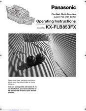 PANASONIC KX-FLB853FX Operating Instructions Manual