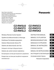 PANASONIC CZ-RWSU2 Instruction Manual