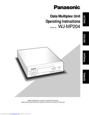 Panasonic WJ-MP204 Operating Instructions Manual