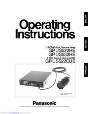 PANASONIC GP-US522CUE Operating	 Instruction