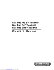 Star Trac Pro S Owner's Manual