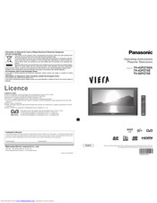 PANASONIC Viera TH-42PZ70EA Operating Instructions Manual