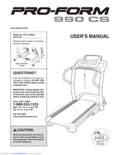 ProForm 990 CS User Manual