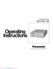 PANASONIC WVPS11B - CAMERA DRIVE UNIT Operating Instructions Manual