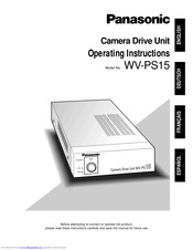 PANASONIC WVPS15 - CAMERA DRIVE UNIT Operating Instructions Manual