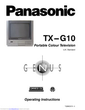 PANASONIC Genus TX-G10 Operating Instructions Manual