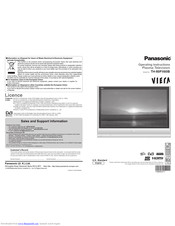 PANASONIC Viera TH-50PX60B Operating Instructions Manual