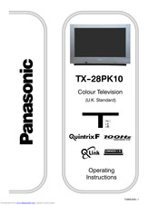 PANASONIC QuintrixF TX-28PK10 Operating Instructions Manual