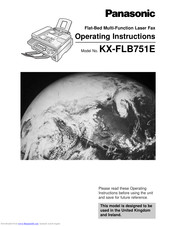 PANASONIC KX-FLB751E Operating Instructions Manual