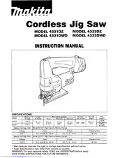 Makita 4331DWD Instruction Manual