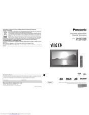 PANASONIC Viera TH-50PV700P Operating Instructions Manual