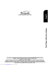 Mitsubishi TRIUM ECLIPSE User Manual