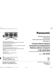 PANASONIC SC-GT07 Operating Instructions Manual