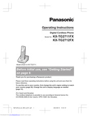 PANASONIC KX-TG2711FX Operating Instructions Manual