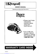 Royal Prince Owner's Manual