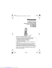 PANASONIC KX-TGA855E Installation Manual