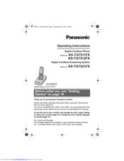 PANASONIC KXTG7511FX Operating Instructions Manual